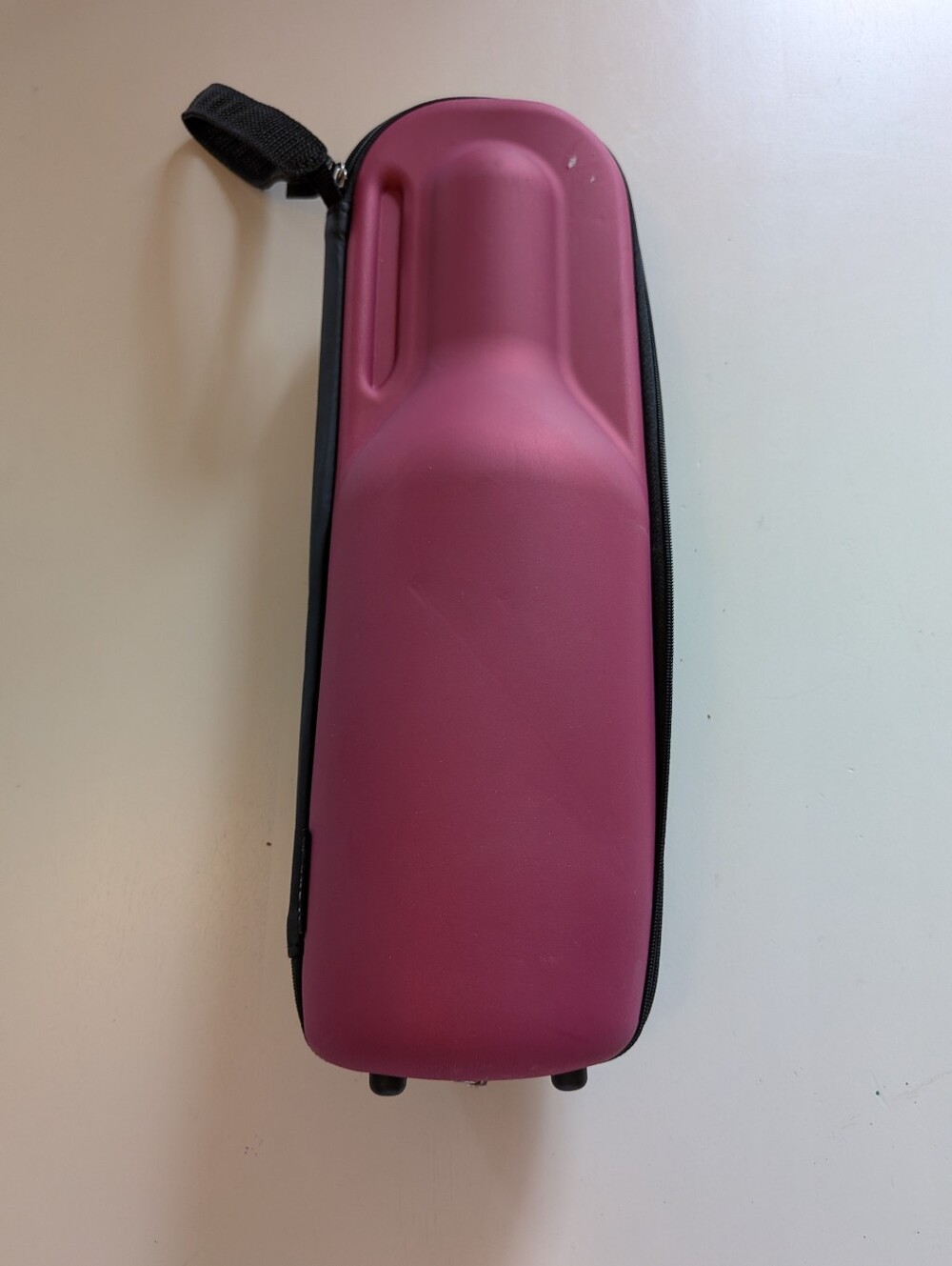 Hard Shell Maroon Wine Bottle Travel Case